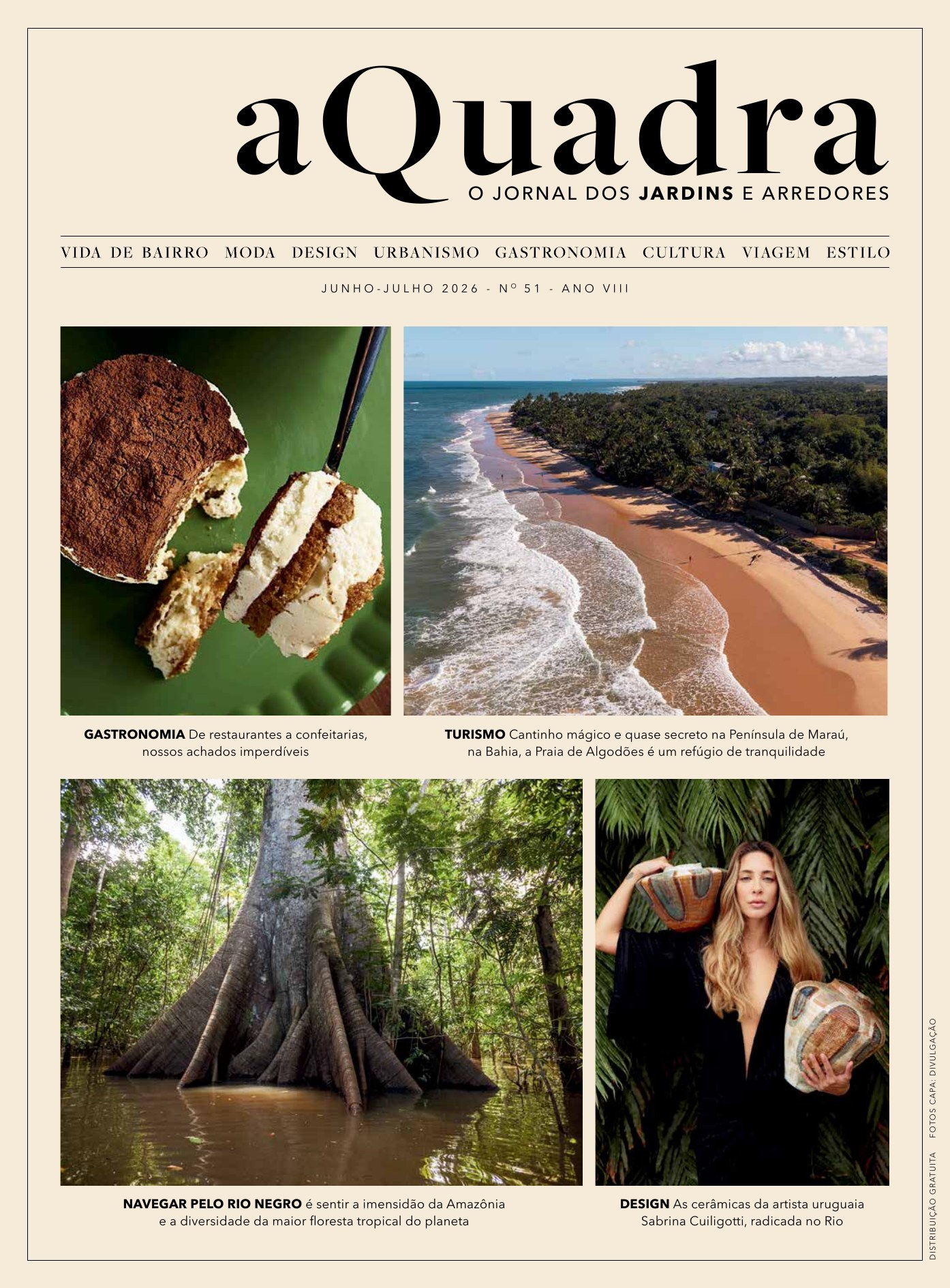 Capa da edição 51 da revista aQuadra — Junho — Julho 2026