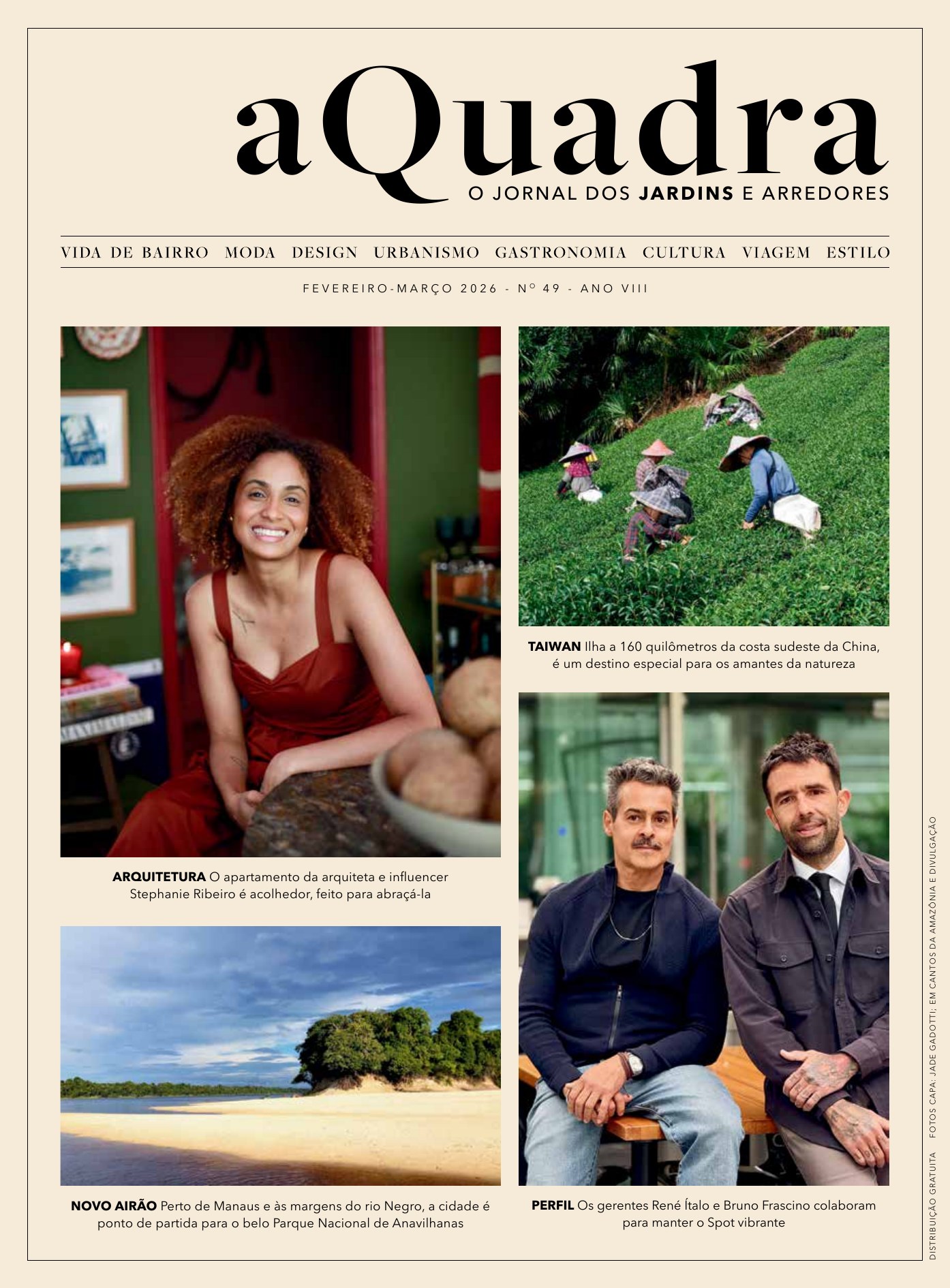 Capa da edição 49 da revista aQuadra — Fevereiro — Março 2026